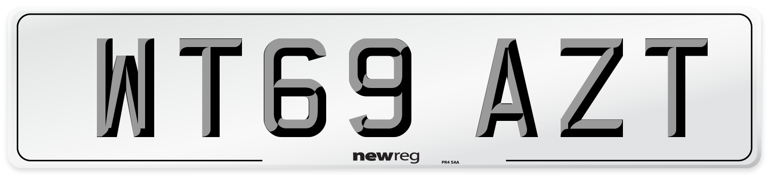 WT69 AZT Number Plate from New Reg